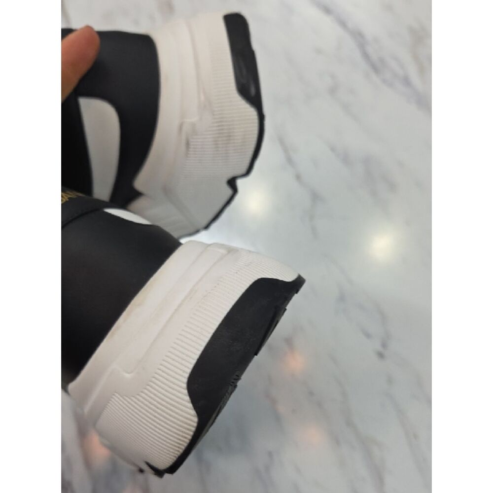 Dolce & Gabbana White and Black Platform Sneakers - Picture 8 of 16